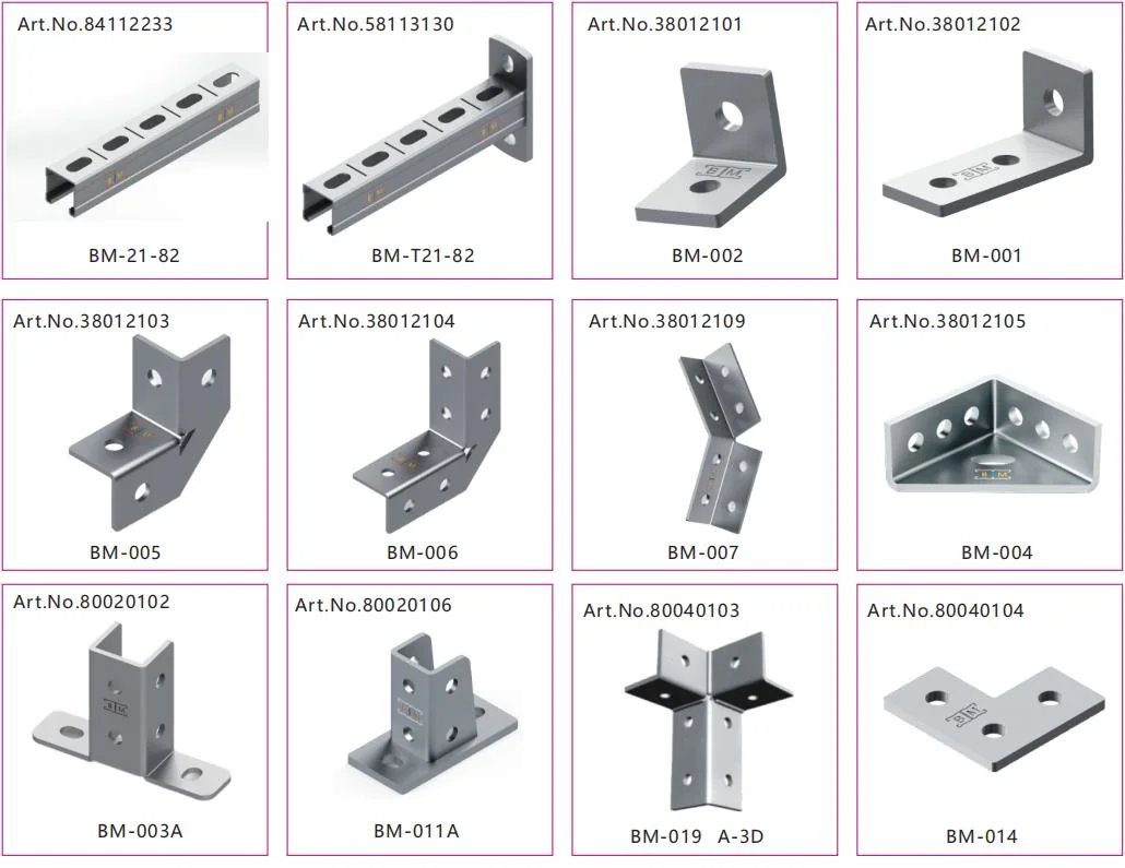 HDG 90 Degree Angle Steel Fitting Strut Channel Unistrut Fittings ODM