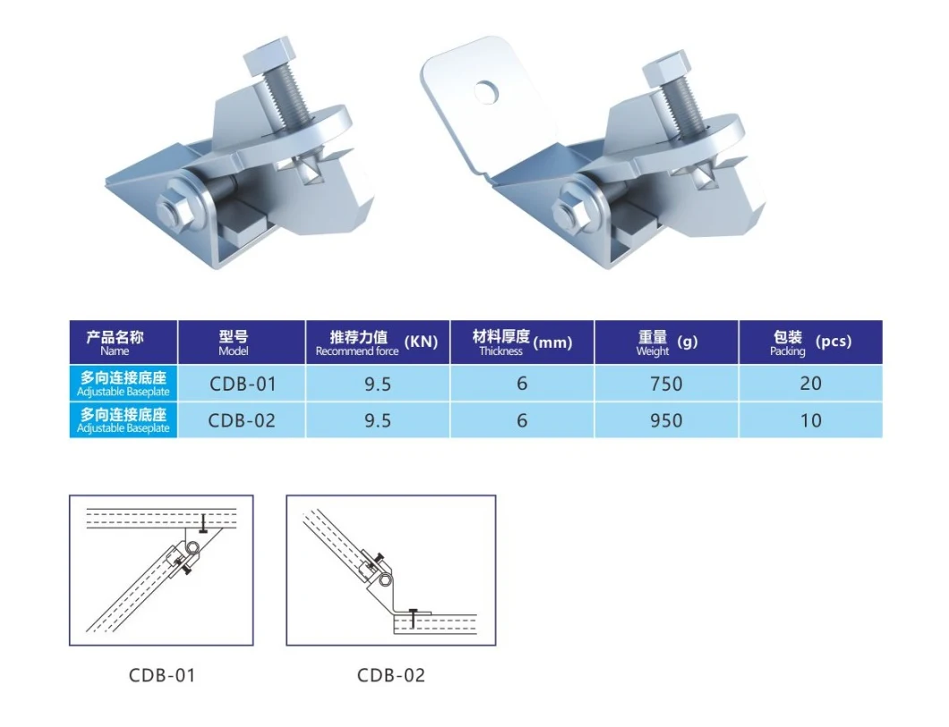 Unistrut C Strut Channel Steel Fittings for Anti Seismic Bracket