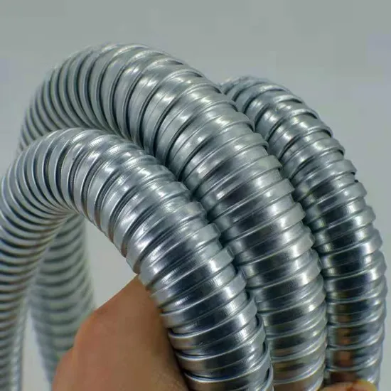 Conduíte de mangueira elétrica flexível metálica de aço inoxidável
